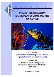 Syndicat des Aquaculteurs Corses - Observatoire Océanologique de ...