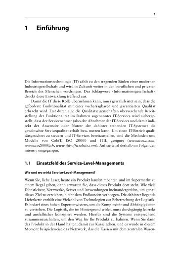 Management von Service Level Agreements