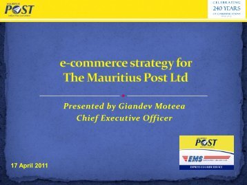 e-Commerce Strategy for the Mauritius Post Ltd - ICTA