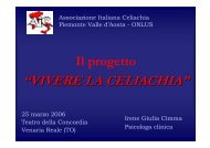 Il progetto âVIVERE LA CELIACHIAâ - AICa - Piemonte Valle d'Aosta