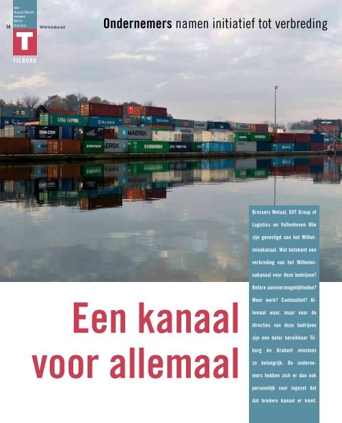 Verbreding Wilhelminakanaal: grotere schepen ... - Port of Rotterdam