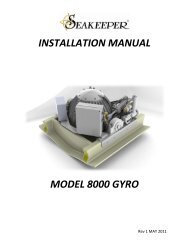 INSTALLATION MANUAL MODEL 8000 GYRO - Seakeeper