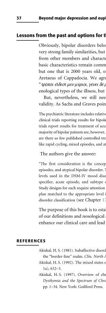 Bipolar Disorders: Mixed States, Rapid-Cycling, and Atypical Forms