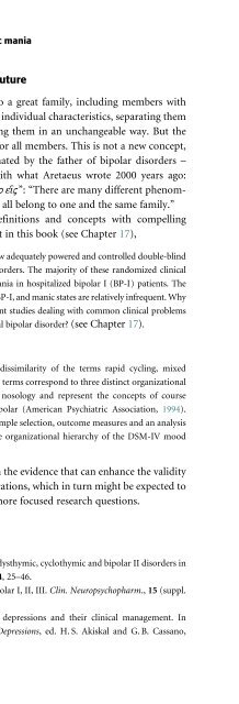 Bipolar Disorders: Mixed States, Rapid-Cycling, and Atypical Forms