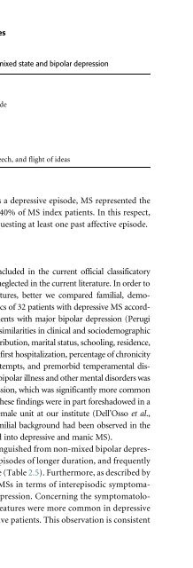 Bipolar Disorders: Mixed States, Rapid-Cycling, and Atypical Forms