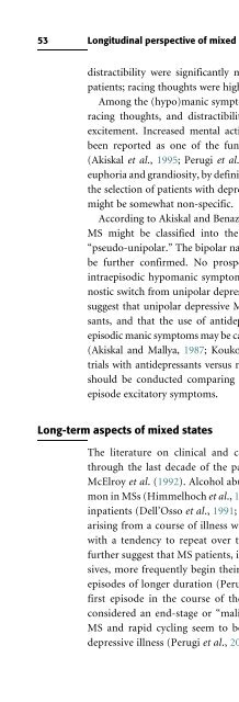 Bipolar Disorders: Mixed States, Rapid-Cycling, and Atypical Forms