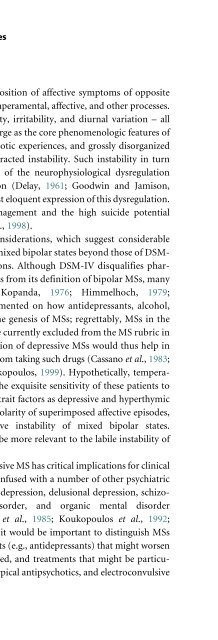 Bipolar Disorders: Mixed States, Rapid-Cycling, and Atypical Forms