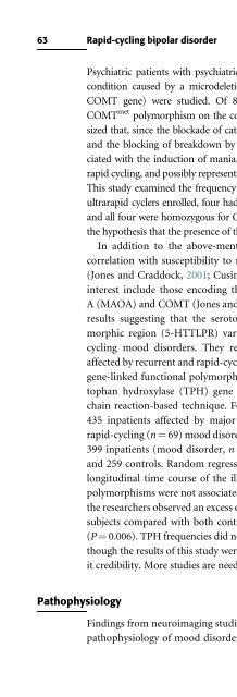 Bipolar Disorders: Mixed States, Rapid-Cycling, and Atypical Forms