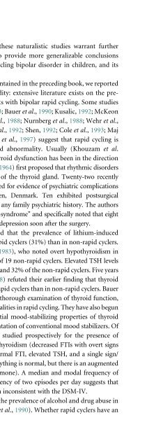 Bipolar Disorders: Mixed States, Rapid-Cycling, and Atypical Forms