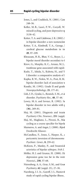 Bipolar Disorders: Mixed States, Rapid-Cycling, and Atypical Forms