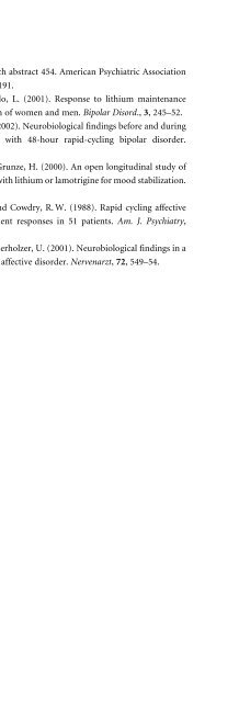 Bipolar Disorders: Mixed States, Rapid-Cycling, and Atypical Forms