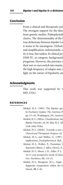 Bipolar Disorders: Mixed States, Rapid-Cycling, and Atypical Forms