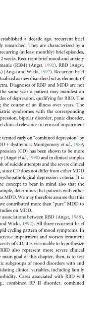 Bipolar Disorders: Mixed States, Rapid-Cycling, and Atypical Forms