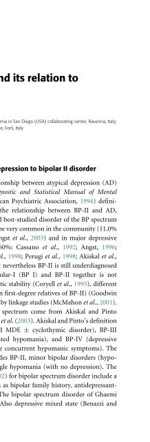 Bipolar Disorders: Mixed States, Rapid-Cycling, and Atypical Forms