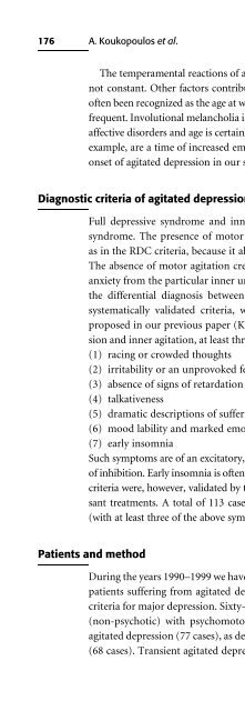 Bipolar Disorders: Mixed States, Rapid-Cycling, and Atypical Forms