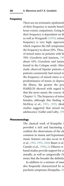 Bipolar Disorders: Mixed States, Rapid-Cycling, and Atypical Forms