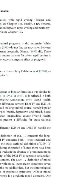 Bipolar Disorders: Mixed States, Rapid-Cycling, and Atypical Forms