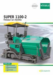 Le finisseur sur chenilles SUPER 1100-2 - sotradies