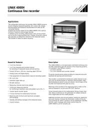 LINAX 4000H Continuous line recorder - Astat