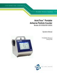 AEROTRAK Portable Airborne Particle Counter Models 9310/9350 ...
