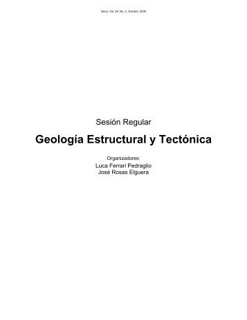 Geología Estructural y Tectónica - Unión Geofísica Mexicana, UGM