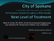 Application of the Results - Spokane RPWRF Low-P Pilot ... - pncwa