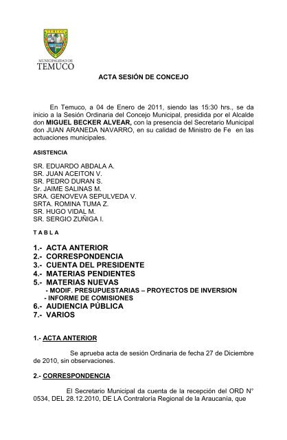 ACTA COMISION SALUD - Temuco