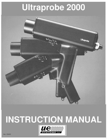 Ultraprobe 2000 PDF Manual - UE Systems