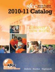 2010-11 College Catalog - South Florida State College