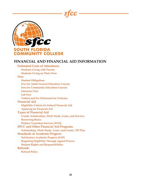 2010-11 College Catalog - South Florida State College