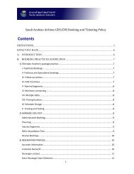 Saudi Arabian Airlines GDS/CRS Booking and Ticketing Policy