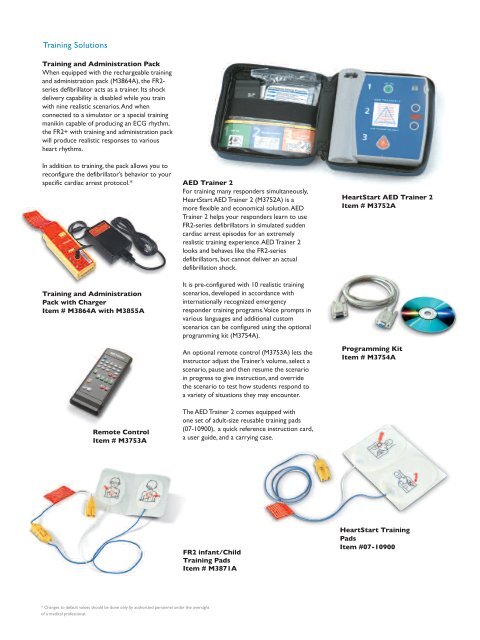 Heartstart FR2 Supplies & Accessories - DRE Medical Equipment