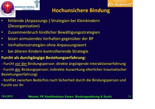 BindungsstÃ¶rung & Sucht - Fachklinik - Haus Immanuel