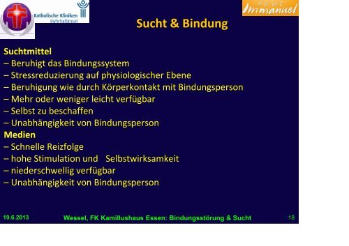 BindungsstÃ¶rung & Sucht - Fachklinik - Haus Immanuel