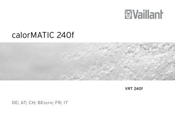 calorMATIC VRT 240f - Vaillant