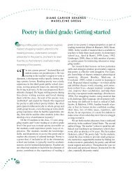 Poetry in third grade: Getting started