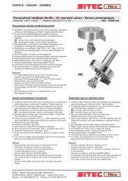 Air operated valves – Vannes pneuma