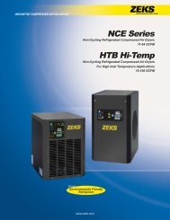 11-64 scfm and Hi-Temp 15-100 scfm - ZEKS Compressed Air ...