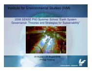 Institute for Environmental Studies (IVM) - The Global Governance ...