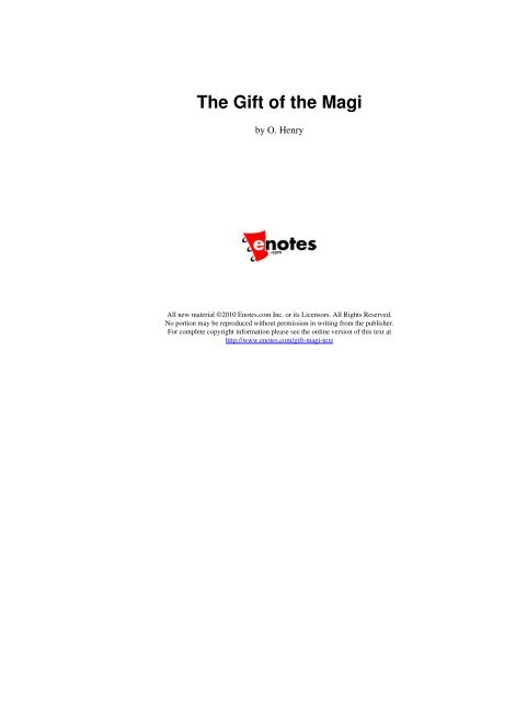 The Gift of the Magi - Trussville City Schools