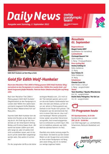 Daily News - Swiss paralympic committee