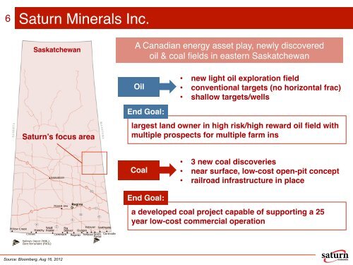 Coal Discovery - Saturn Minerals