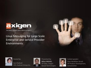 Linux Messaging for Large Scale Enterprise and Service Provider ...