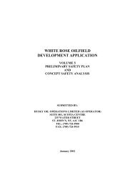 white rose oilfield development application - Husky Energy