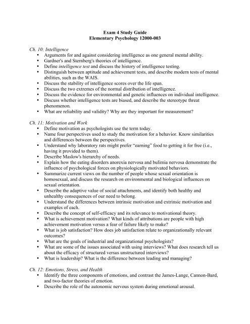 Exam 4 Study Guide[1]