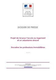 projet loi Duflot - Ministère de l'Egalité des territoires et du Logement