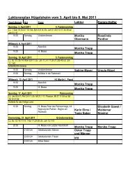 Lektorenplan HÃ¼gelsheim vom 3. April bis 8. Mai 2011