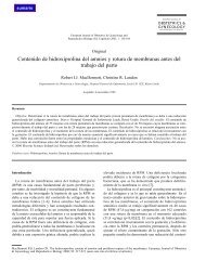 Contenido de hidroxiprolina del amnios y rotura de membranas ...