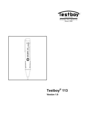 Testboy® 113