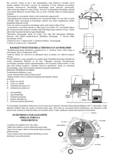 VEEBOILERITE PAIGALDUS- JA KASUTUSJUHEND ... - Harju Elekter